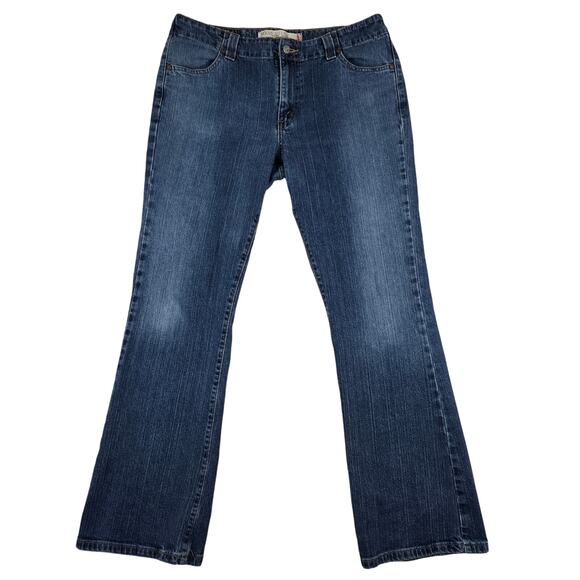 Levi's Denim - Levi's 525 Nouveau Low Bootcut Womens 14 Jeans Denim Dark Wash 0730